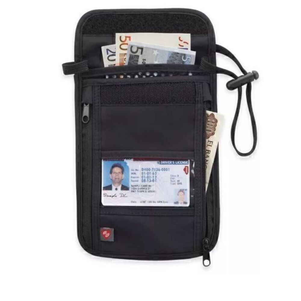 Latitude 40ºN® Anti-Theft Travel Neck Stash passport